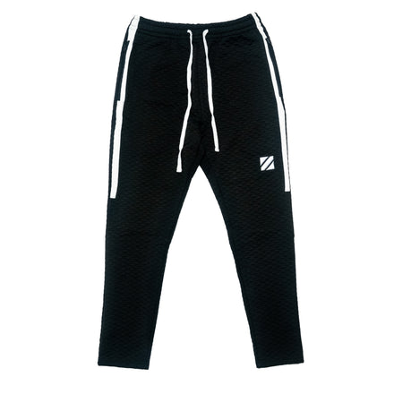WHITE STRIPE QUILTED JOGGER
