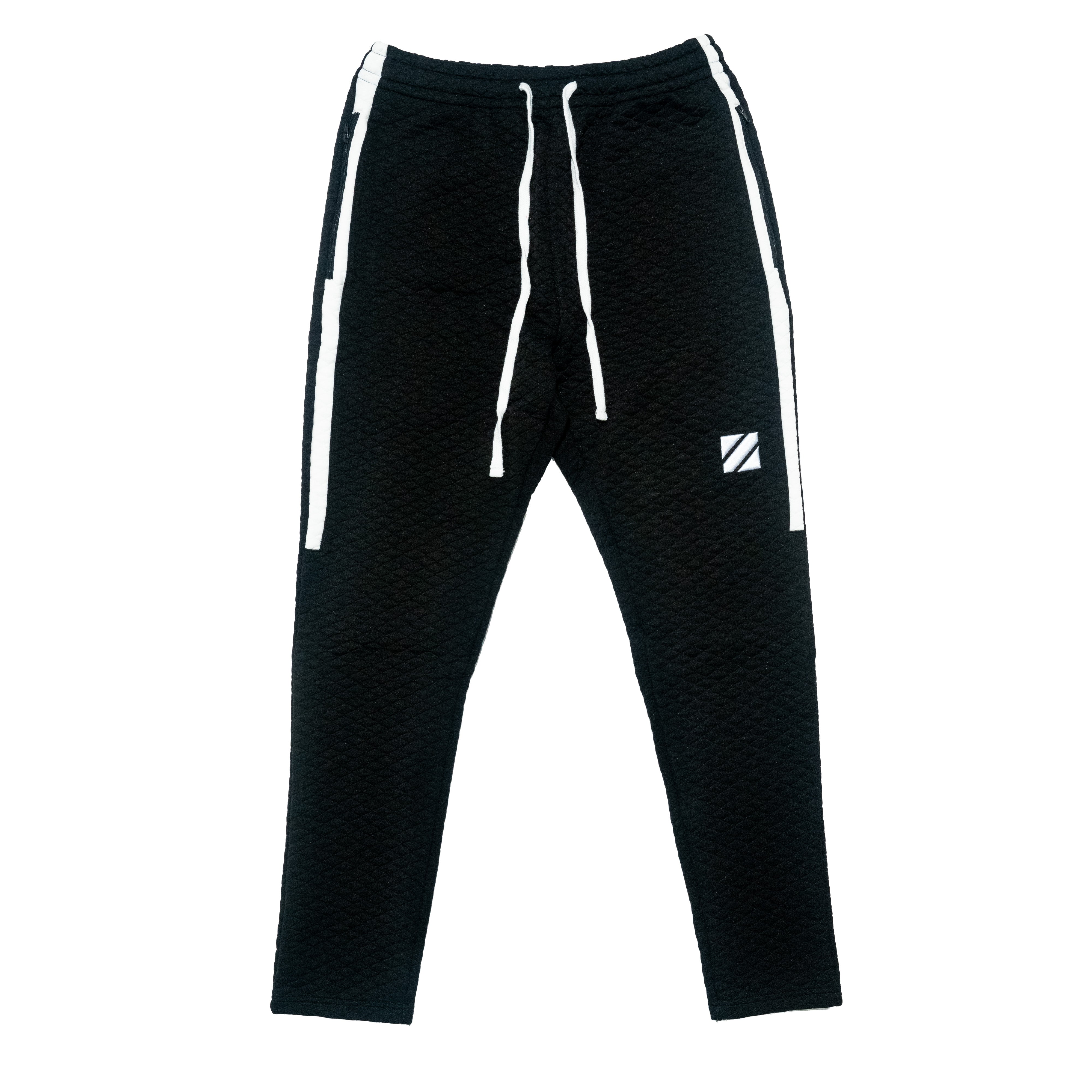 WHITE STRIPE QUILTED JOGGER