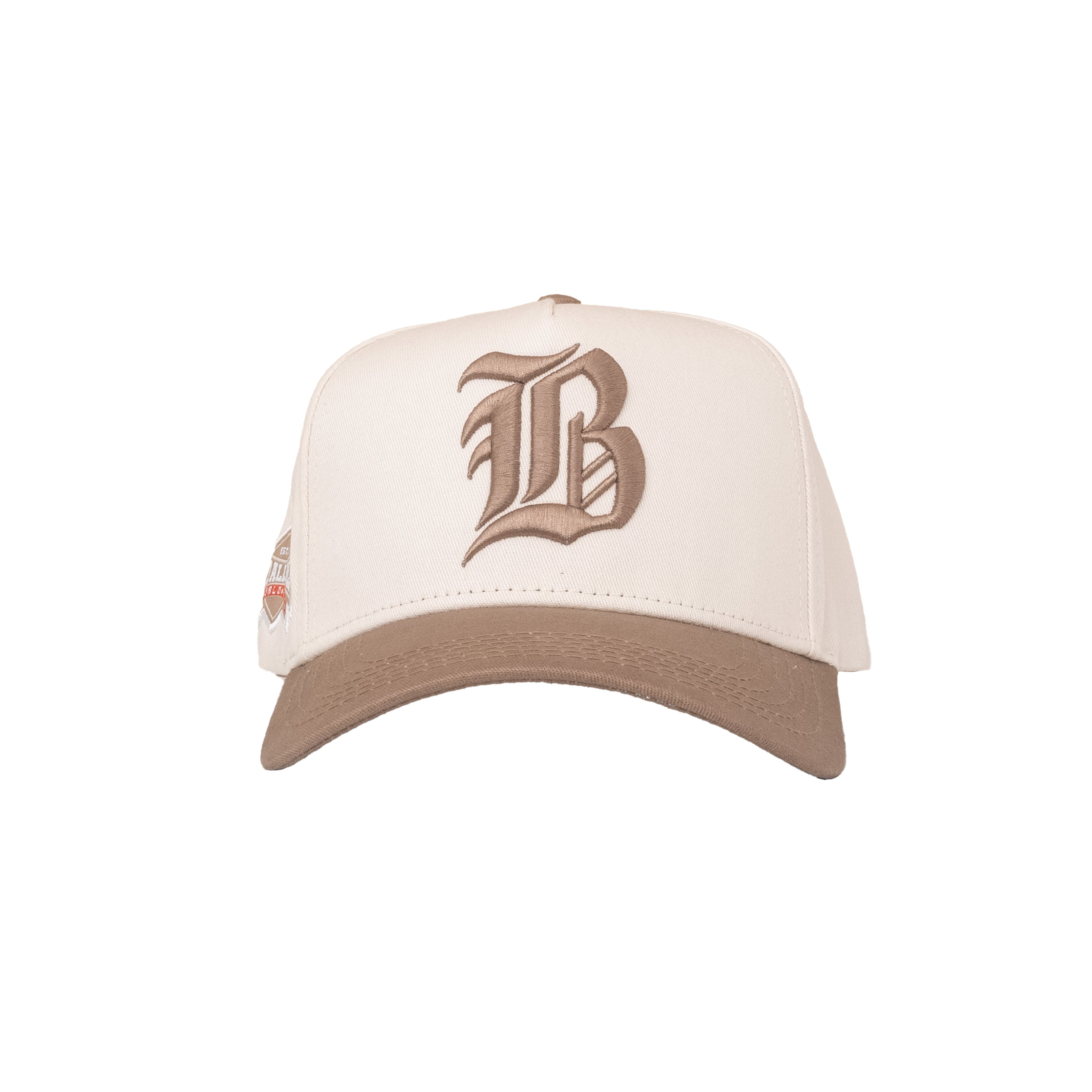 Old English B Snapback (Brown)