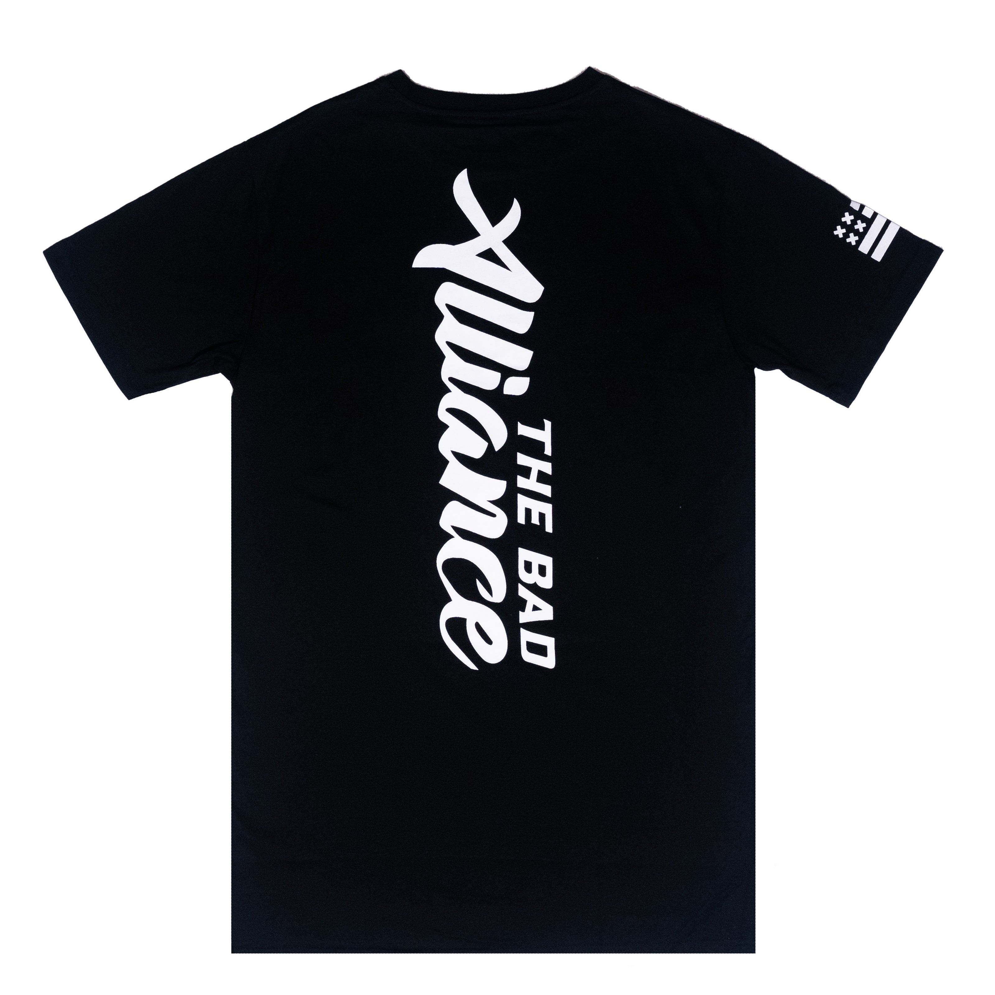 BLACK VERTICAL TEE