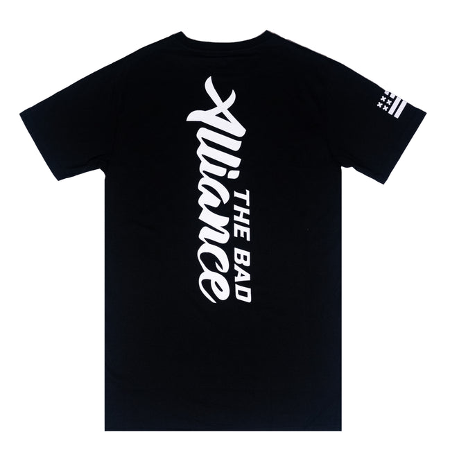BLACK VERTICAL TEE
