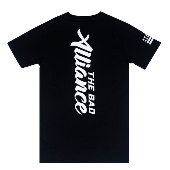 BLACK VERTICAL TEE