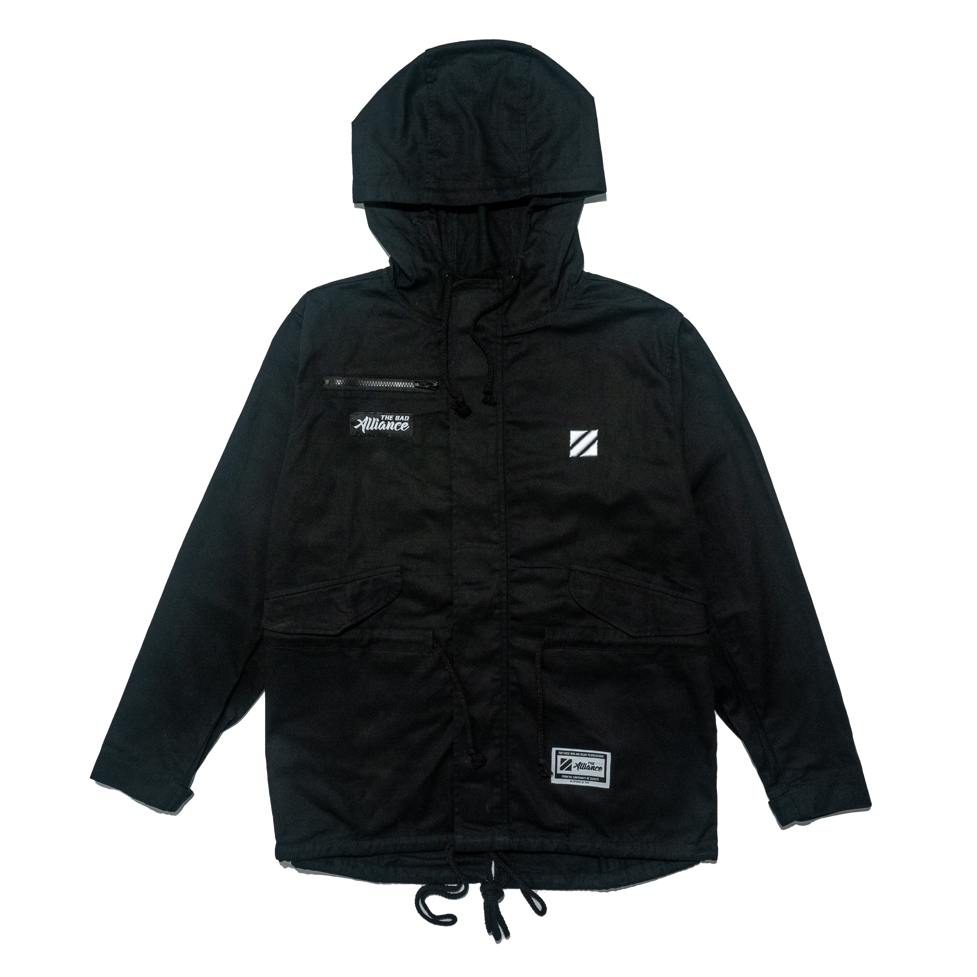 BLACK PARKA JACKET