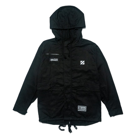 BLACK PARKA JACKET