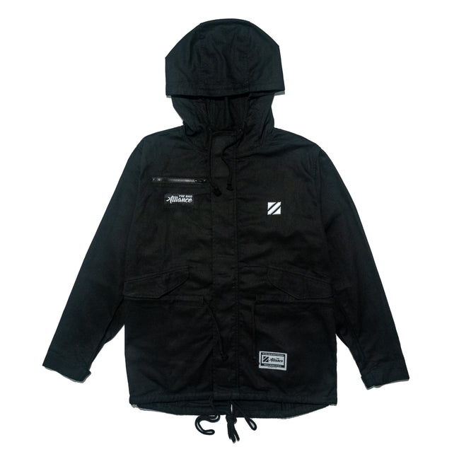 BLACK PARKA JACKET