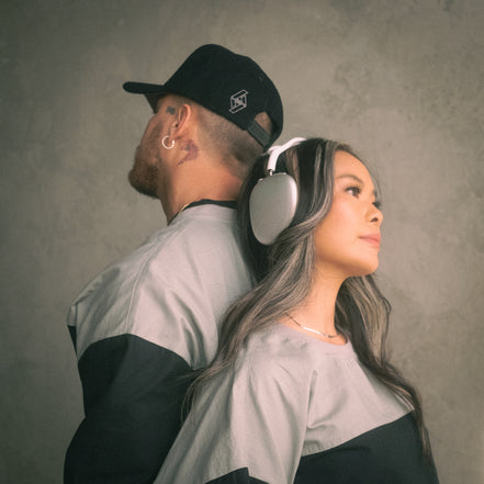 Black & Grey Ripstop Crewneck