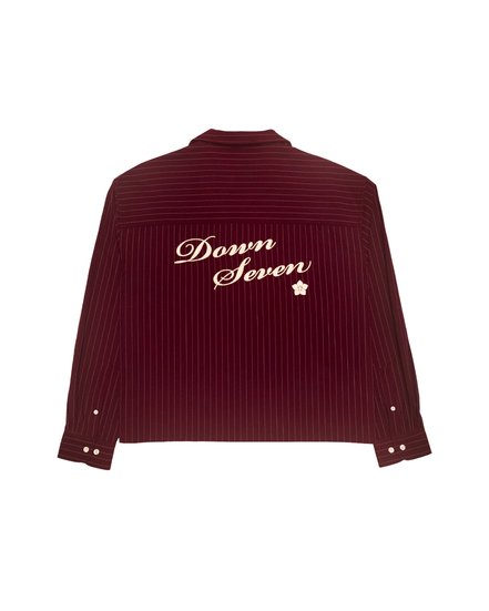 Nagare Stripe Shirt Burgundy