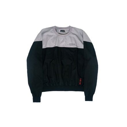 Black & Grey Ripstop Crewneck