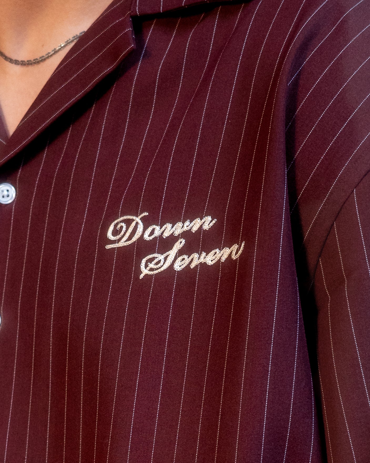 Nagare Stripe Shirt Burgundy