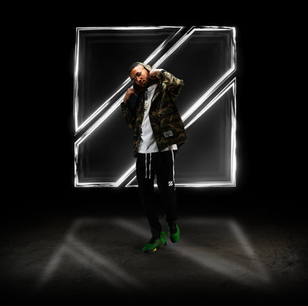 WHITE STRIPE QUILTED JOGGER