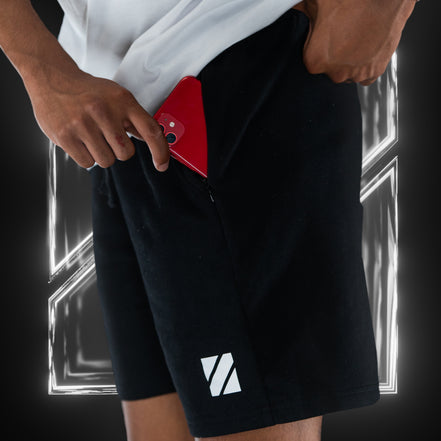 BLACK ESSENTIAL SHORTS